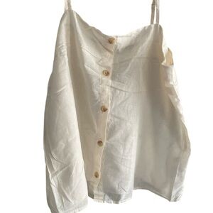 White Button-Up Women's Top